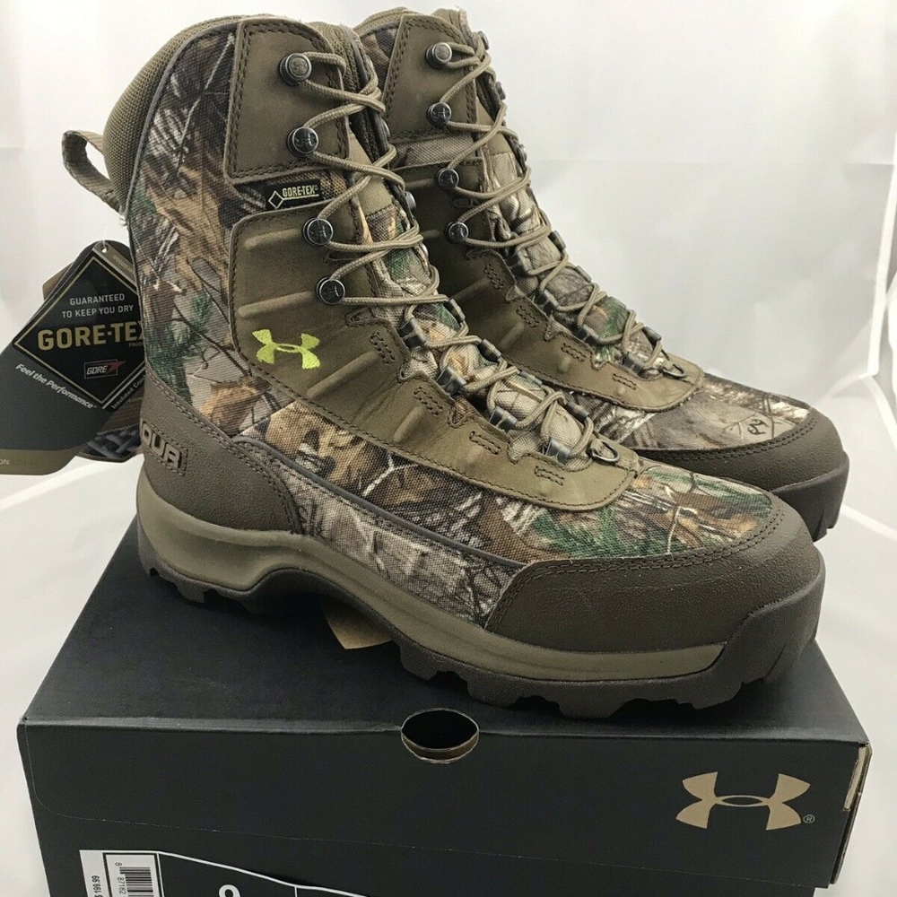 Under Armour Brow Tine Camo Boots 1240080-946 Sz 9